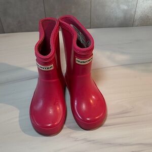 Hunter Kids Fuchsia Rain Boots